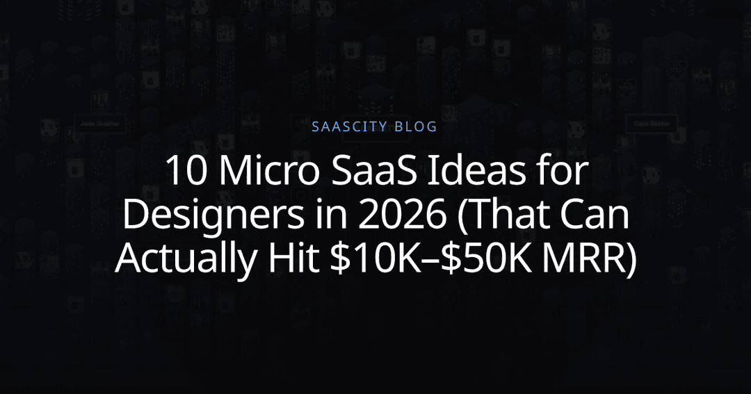 10 Micro SaaS Ideas for Designers in 2026 (That Can Actually Hit $10K ...