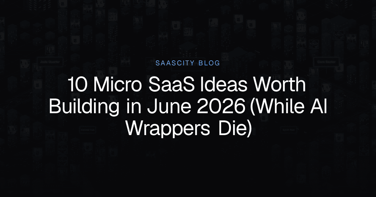 10 Micro SaaS Ideas Worth Building in June 2026 (While AI Wrappers Die)