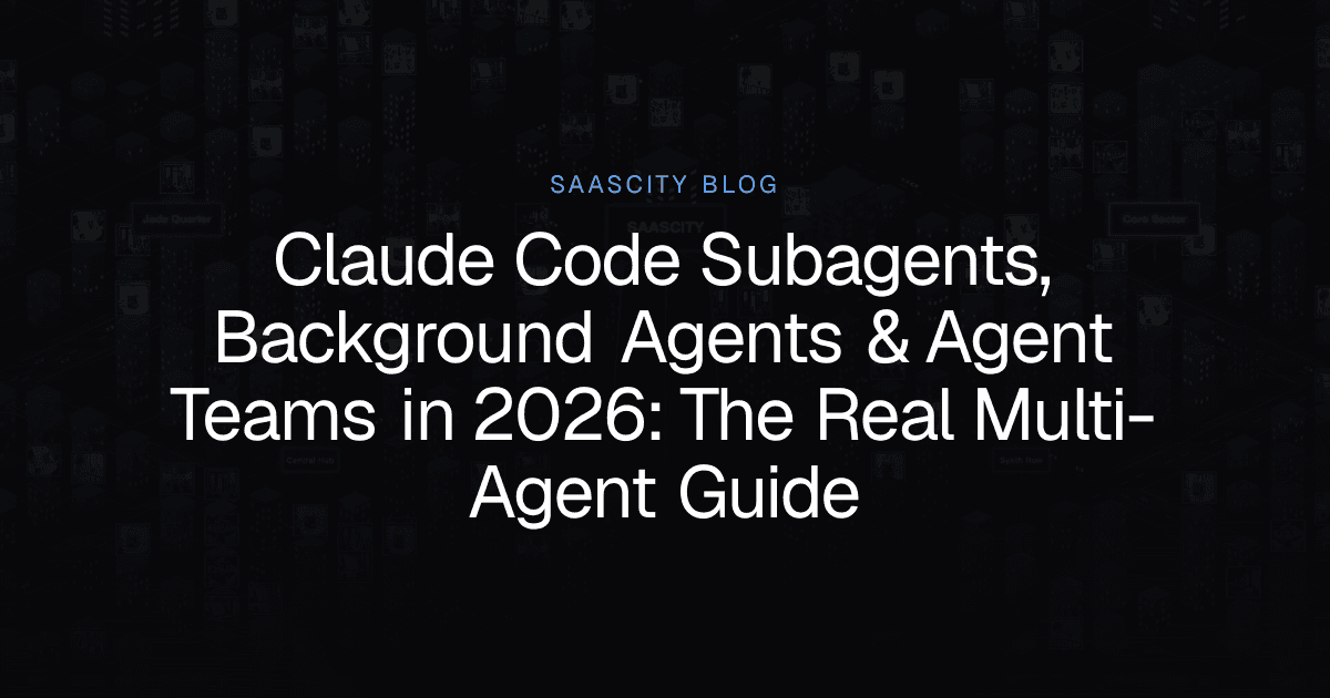 Claude Code Subagents, Background Agents & Agent Teams in 2026: The Real Multi-Agent Guide