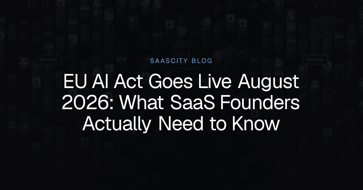EU AI Act Goes Live August 2026: What SaaS Founders Actually Need to Know