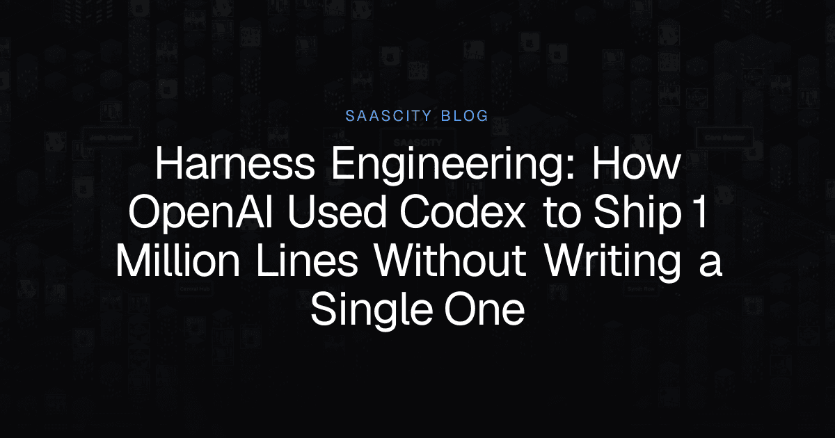 Harness Engineering: How OpenAI Used Codex to Ship 1 Million Lines Without Writing a Single One