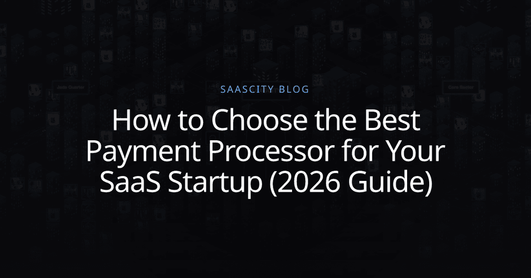 How to Choose the Best Payment Processor for Your SaaS Startup (2026 ...