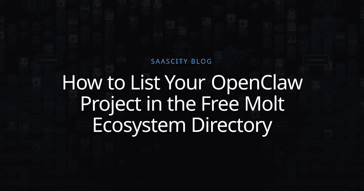 How to List Your OpenClaw Project in the Free Molt Ecosystem Directory