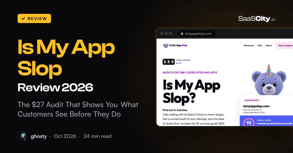 Is My App Slop Review 2026: The $27 Audit That Shows You What Customers See Before They Do