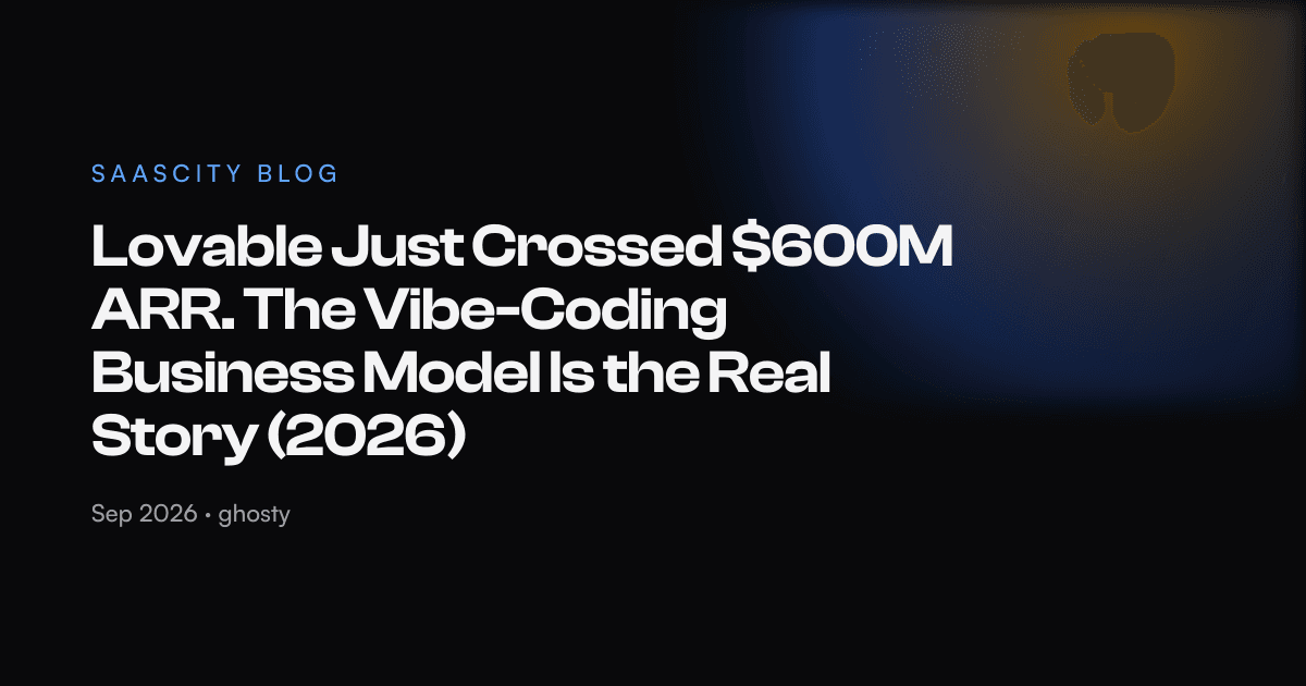 Lovable Just Crossed $600M ARR. The Vibe-Coding Business Model Is the Real Story (2026)