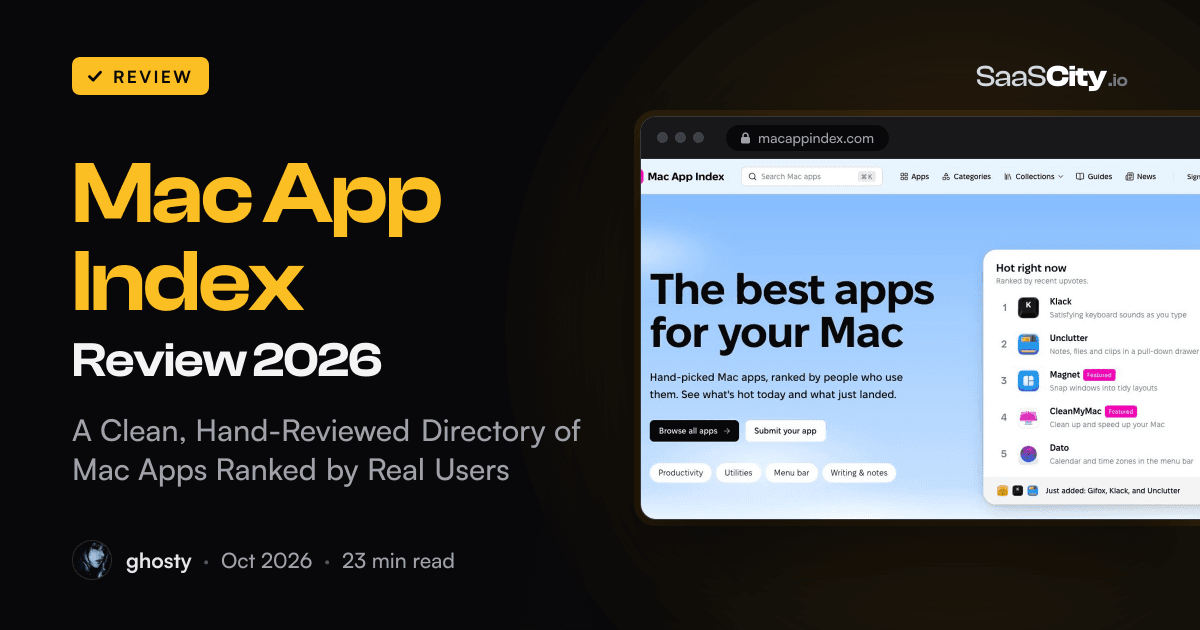 Mac App Index Review 2026: A Clean, Hand-Reviewed Directory of Mac Apps Ranked by Real Users