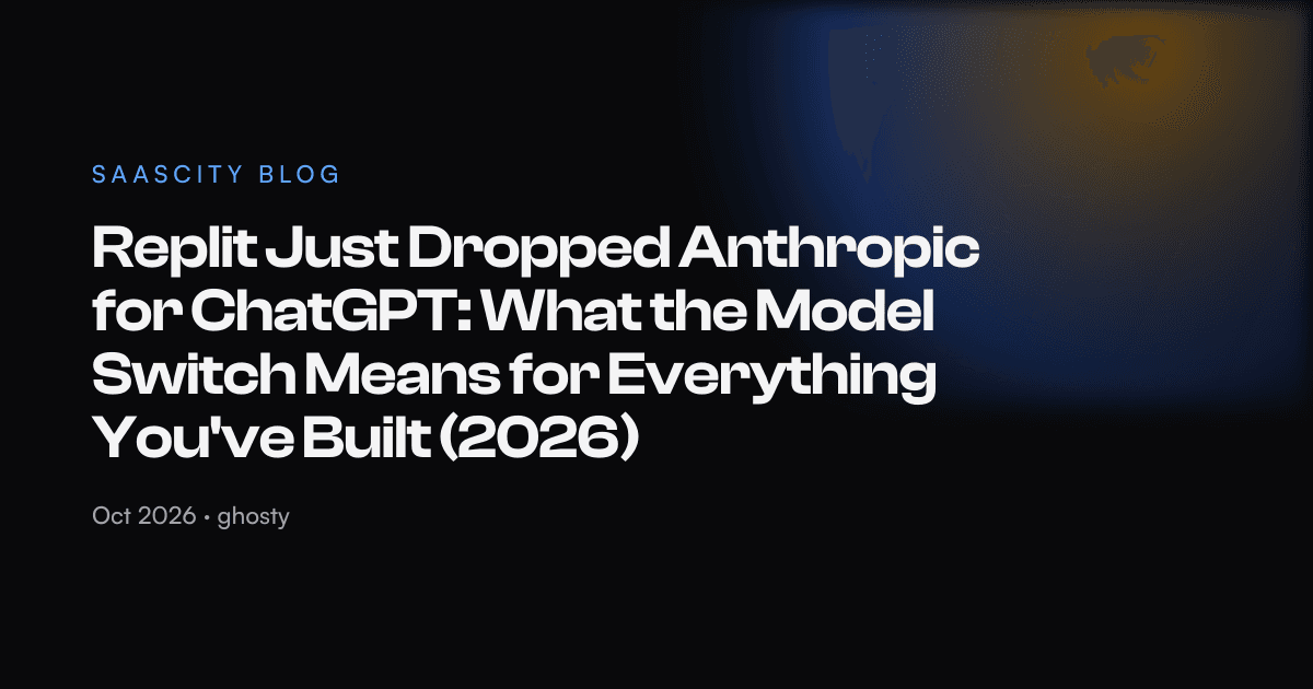 Replit Just Dropped Anthropic for ChatGPT: What the Model Switch Means for Everything You've Built (2026)