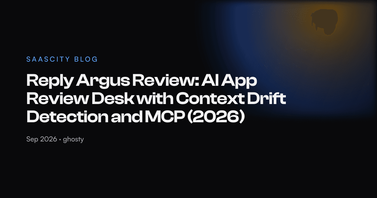 Reply Argus Review: AI App Review Desk with Context Drift Detection and MCP (2026)