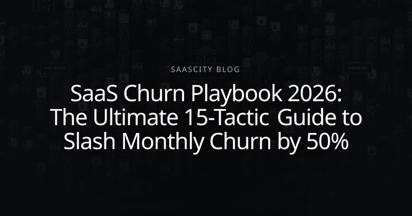 SaaS Churn Playbook 2026: The Ultimate 15-Tactic Guide to Slash Monthly ...