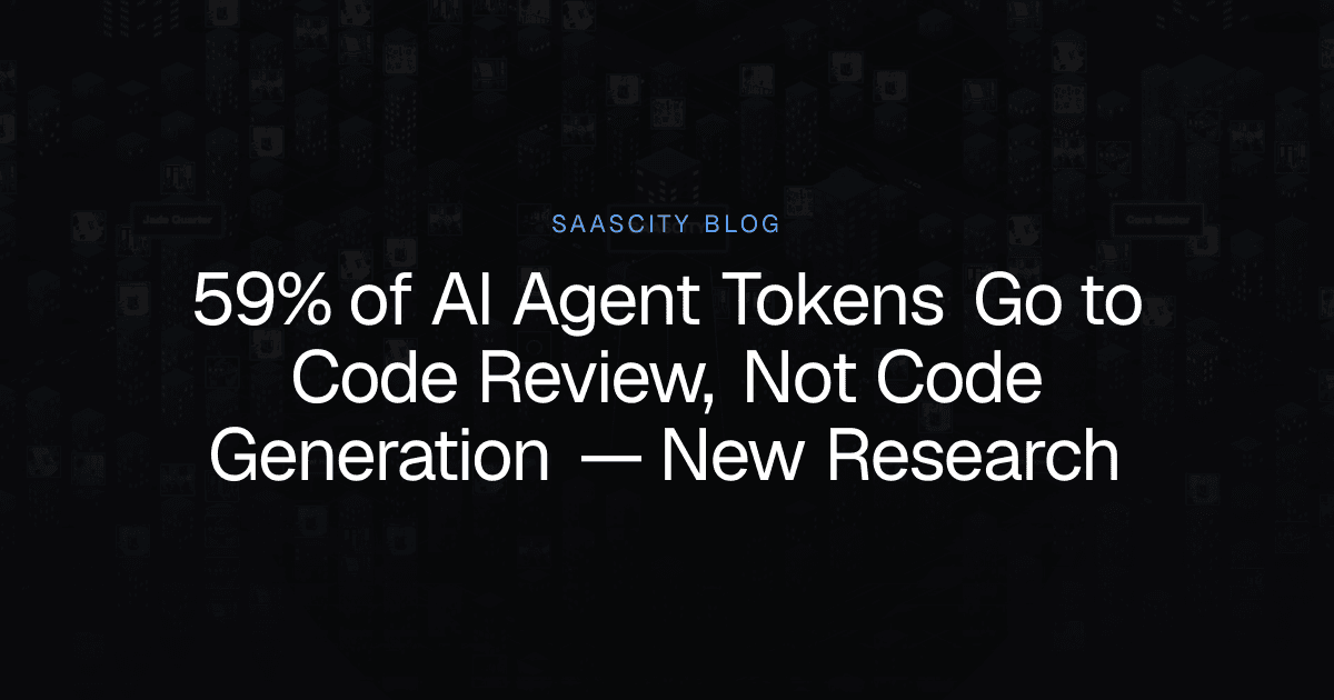 59% of AI Agent Tokens Go to Code Review, Not Code Generation — New Research