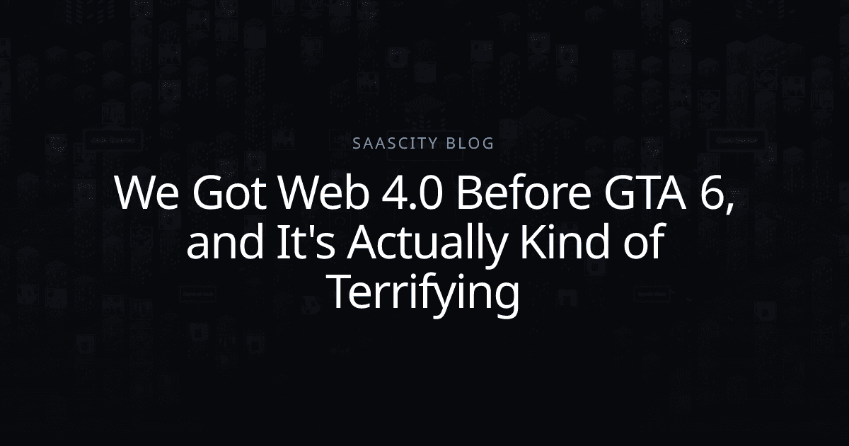 We Got Web 4.0 Before GTA 6, and It's Actually Kind of Terrifying