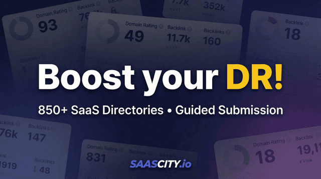 Boost your DR with 850+ SaaS Directories