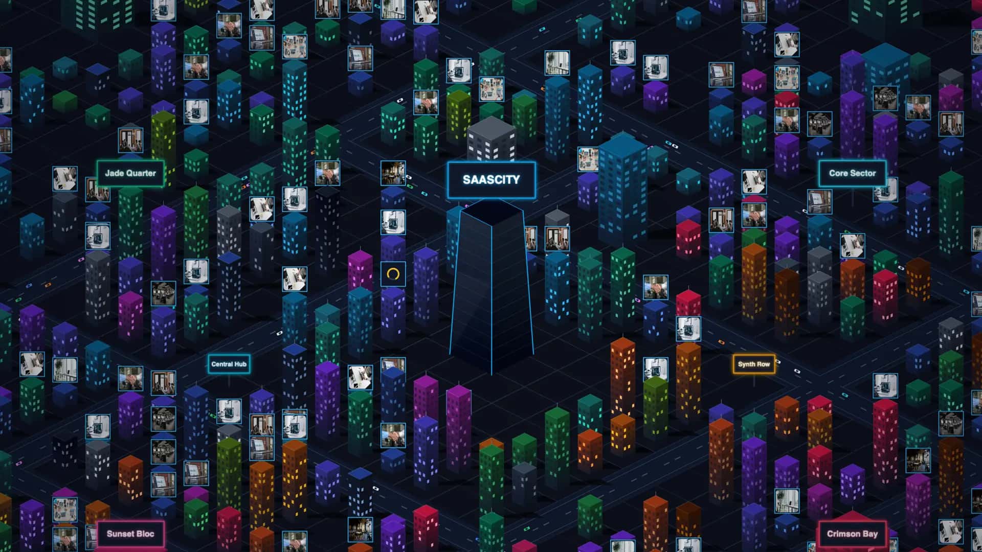 SaaSCity - Interactive City Map