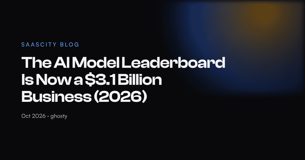 The AI Model Leaderboard Is Now a $3.1 Billion Business (2026)
