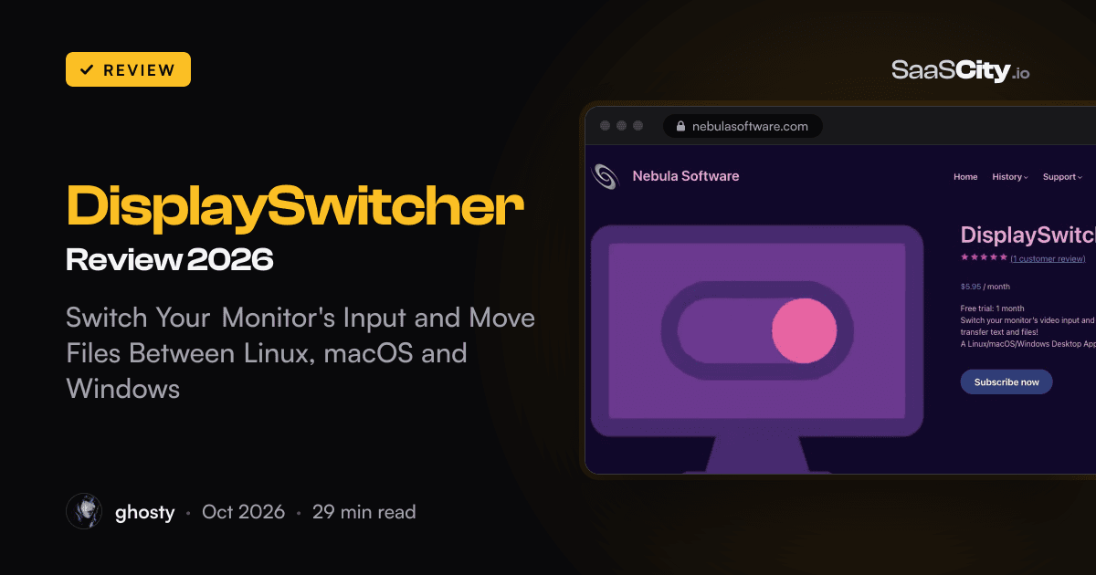 DisplaySwitcher Review 2026: Switch Your Monitor's Input and Move Files Between Linux, macOS and Windows