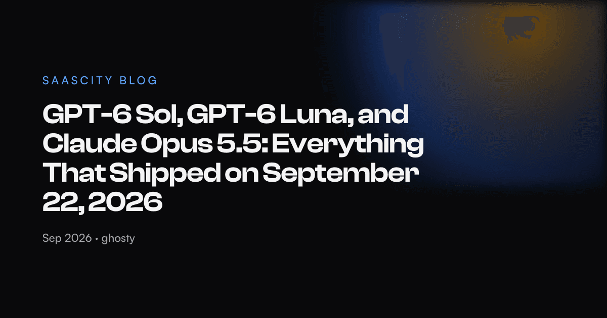 GPT-6 Sol, GPT-6 Luna, and Claude Opus 5.5: Everything That Shipped on September 22, 2026
