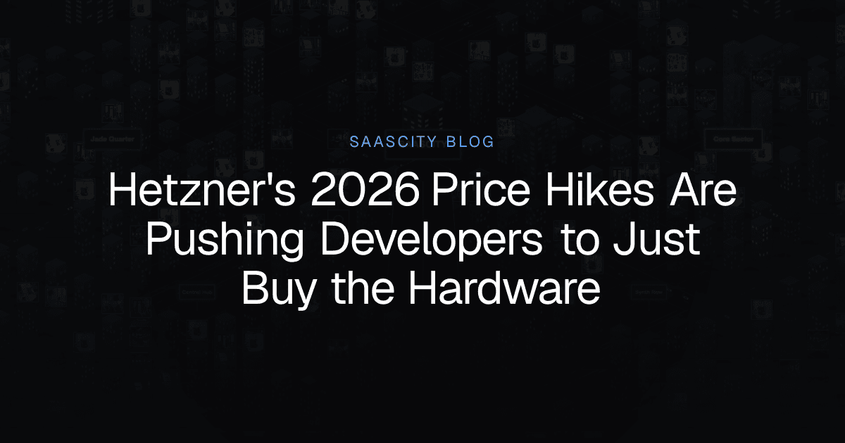 Hetzner's 2026 Price Hikes Are Pushing Developers to Just Buy the Hardware