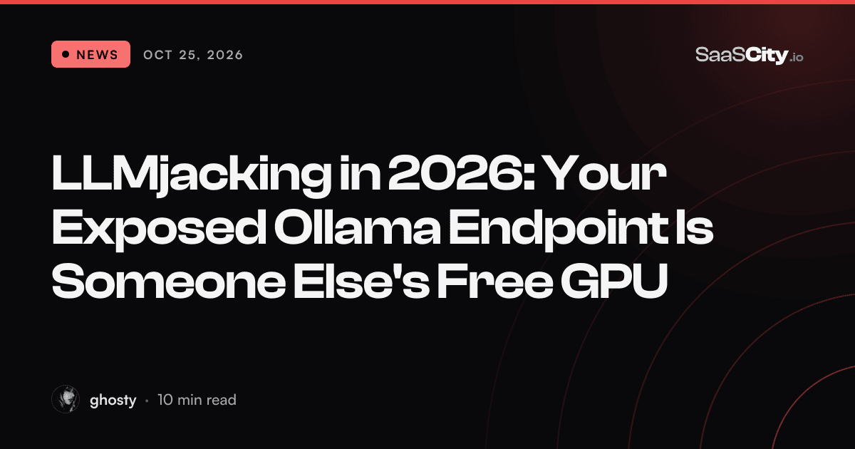 LLMjacking in 2026: Your Exposed Ollama Endpoint Is Someone Else's Free GPU