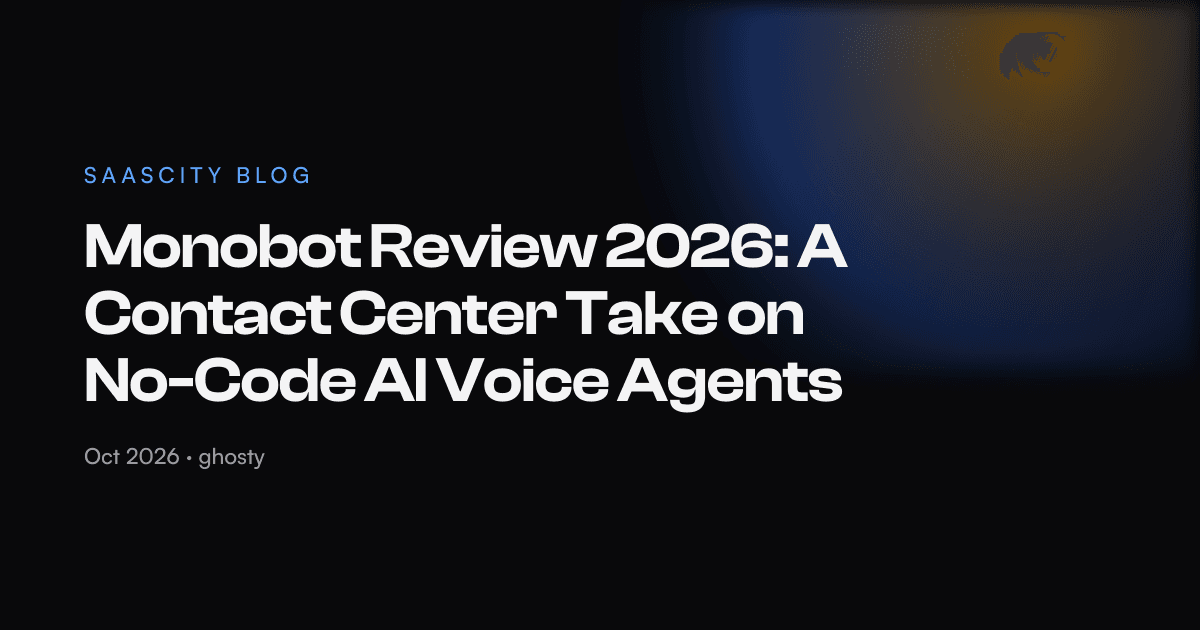 Monobot Review 2026: A Contact Center Take on No-Code AI Voice Agents
