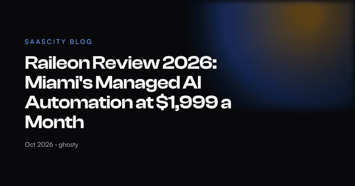 Raileon Review 2026: Miami's Managed AI Automation at $1,999 a Month