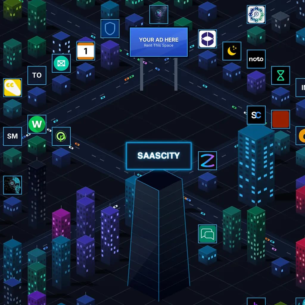 SaaSCity - Interactive 3D City Map