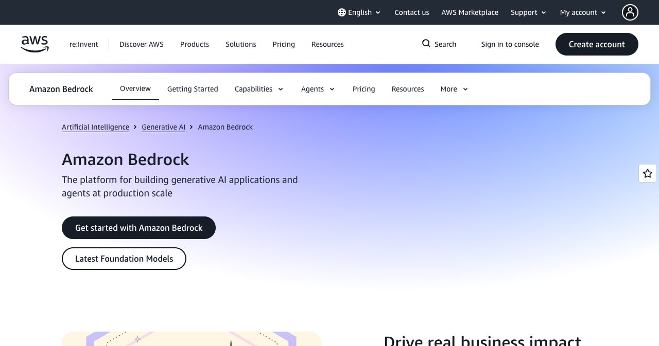 Amazon Bedrock management console page detailing generative AI foundation models, multi-region inference profiles, and Claude model availability across AWS infrastructure.