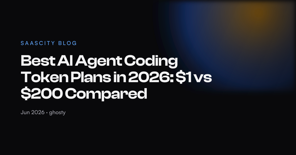 Coding Token Best AI Agent Coding Token Plans in 2026: $1 vs $200 Compared | SaaSCity